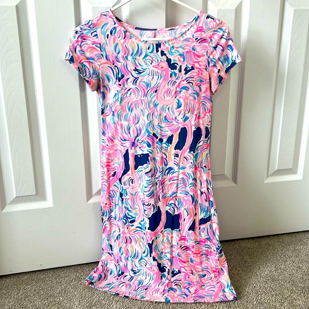 XXS Lily Pulitzer Flamingo Shift Dress
